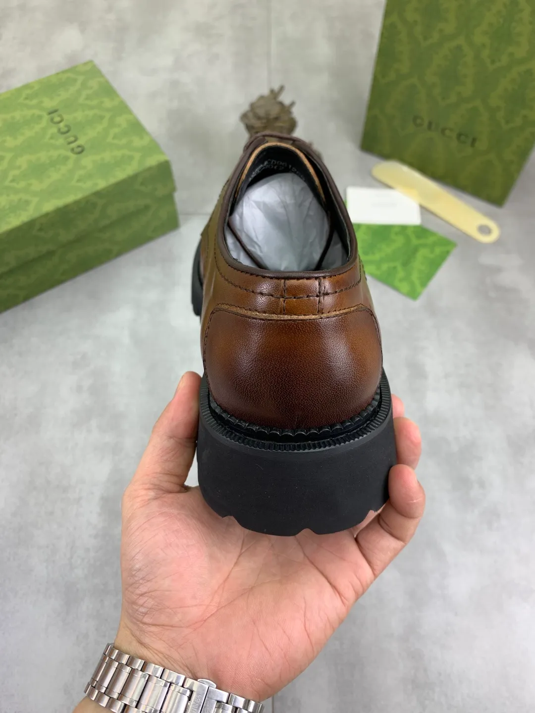 Men's Men's Shoes 💰P580 [New Style] 💰💎💎💎 [Gucci] GUCCI high-end men's formal business leather shoes, original order 1:1! Original imported high-end calfskin, original metal buckle, imported first-layer pigskin lining for feet, original high-end outsole, men's shoe size: 38-44